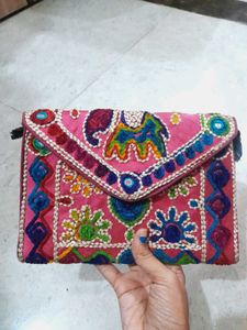 Embroidered Navratri Clutch