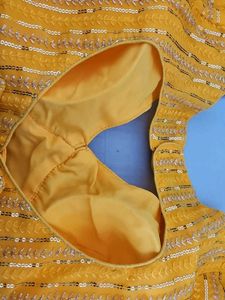 Yellow Sequin Blouse