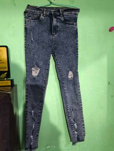 Distressed Denim Jeans