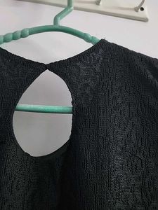 black midi dress