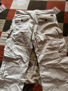 Beige Relaxed Fit Pants Length41 Breadth 10