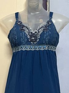Navy Blue Fit Flared One Piece