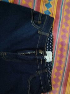 authentic navy blue jeans