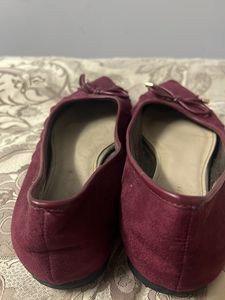 Maroon Wine Ballerinas