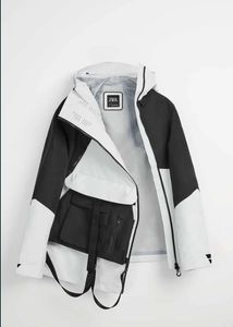 Zara  100% water proof Black & White Jacket
