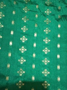 Emerald Green Brocade Fabric