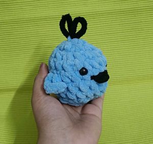 🐦 Crocheted Blue Bird