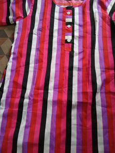 Striped Cotton Kurti