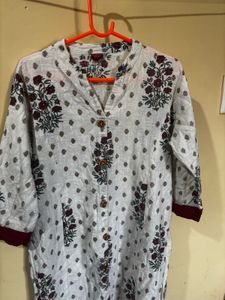 Elegant white kurta - 2XL