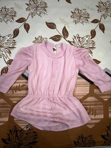 Pink Top Girlish Style