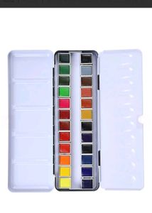 Brustro Watercolor Paint Set - 24 Half Pans