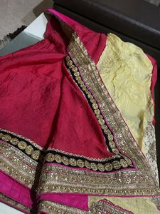 Pure Chiffon Lehenga Style Saree