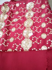 Bridal Dress Material. Full Sequias Work.