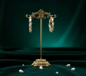 Elegant rhinestone Hoop Earrings