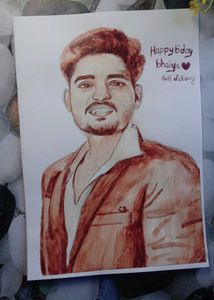 Blood Painting Handmade Draw