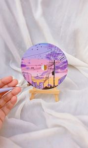 Aesthetic CD Painting without Easel