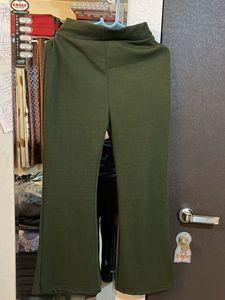 Olive Green Wide Leg Pants