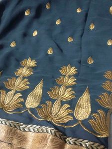 Elegant Embroidered Saree