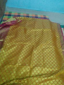 Banarasi Saree Multi Colour, Not Used Single Time