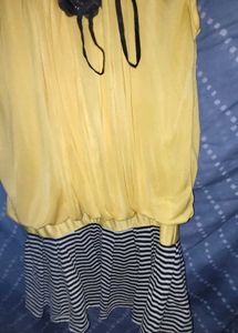 Yellow &amp; Stripe Dress