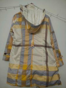 Stylish Plaid Trench Coat