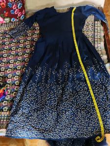 Ethnic Blue Gown With Duppata