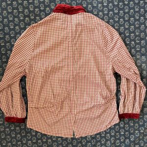 Vintage Style Checkered Button-Up Shirt