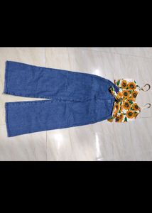 Brand New Top+Jeans+Slipper..