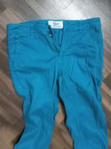 Blue Casual Pants
