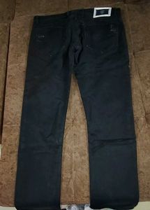 Men's Black Straight Leg Jeans