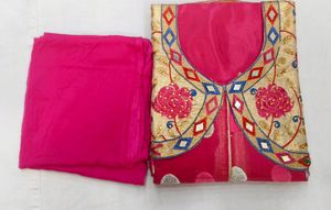 Unstitched Ladies Chanderi Silk Suit