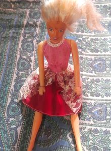 💕COMBO Blonde Hair Cute Barbie With Brush