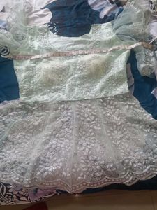 Elegant White Embroidered Dress
