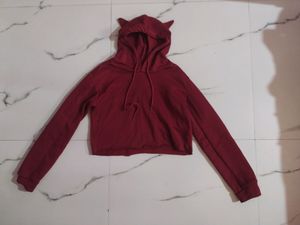 Cropped CatEar Hoodie