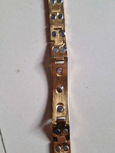 Gold-tone &#39;SAARVASRI&#39;  Magnatic Bracelet