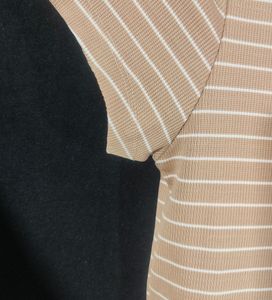 Tokyo Talkies Peach Striped Crop Top (Women)