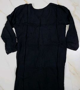 Black Embroidered Kurti
