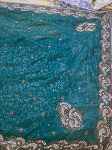 Heavy Work Beautiful Saree