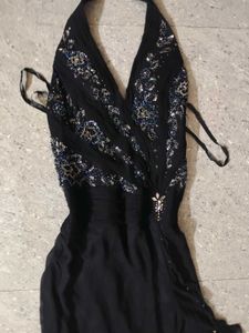Vintage Pinteresty ethereal Beaded Side Slit dress