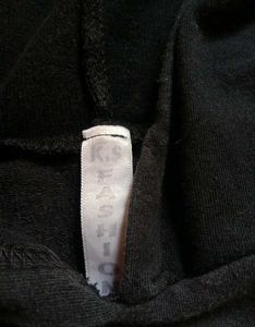 Black Crop Hoodie