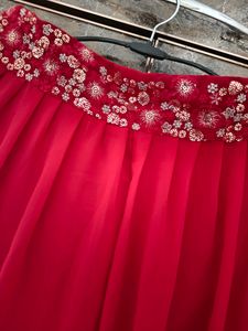 Set Of 3 Crop Top Plazzo With Shrug