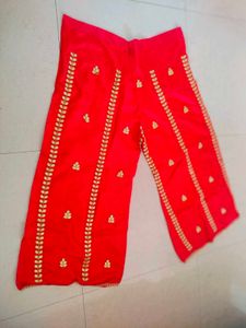 Women Party Wear Kurta And Palazzo Set