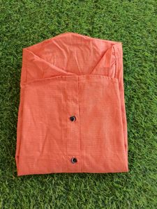 Orange Button-Down Shirt