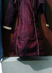 Embroidered Maroon Kurti Combo Two Piece Dress