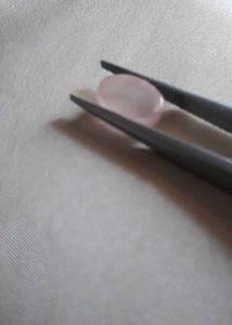 Natural Rose Quartz Ring Stone