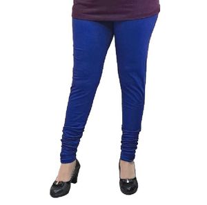 Cotton Leggings V cut with Mayani, colour Navy Blu
