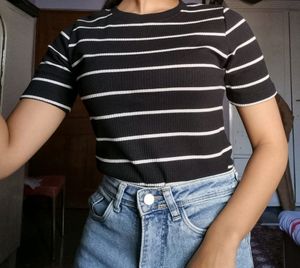 Fitted Black Women Top