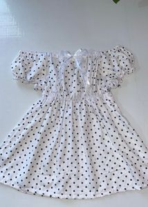 Polka Dot Babydoll Top🌸✨