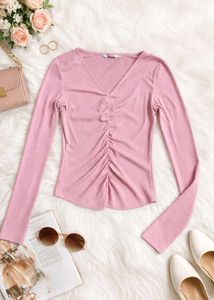 Pink Ribbed Top from Ginger brand