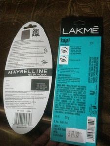 Lakme And Maybelline Combo Kajal Pencil